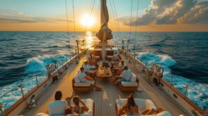 People on a yacht